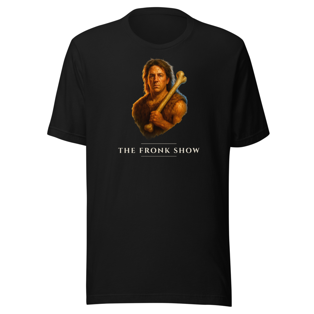 THE FRONK SHOW caveman black tee